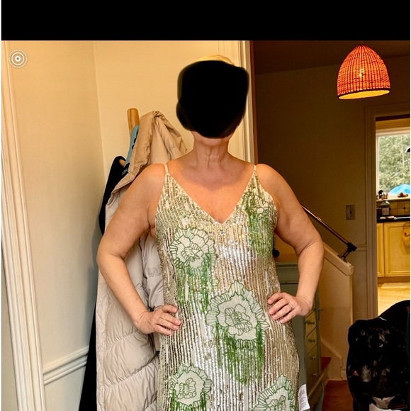 ASOS beaded midi dress size 12 - Picture 3 of 9